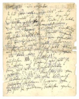 Altenberg, Peter, - Autografi, manoscritti, documenti