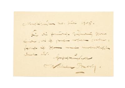 Busch, Wilhelm, - Autografi, manoscritti, documenti