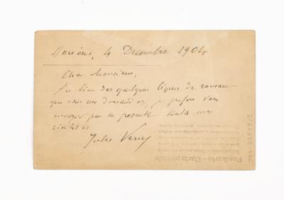 Verne, Jules, - Autografy, rukopisy, dokumenty