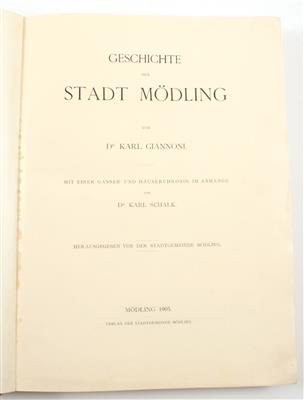 Mödling. - Giannoni, K. - Books and Decorative Prints