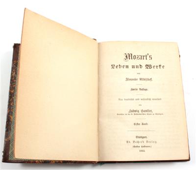 Mozart. - Ulibischeff (Ulybysev), A. (D.). - Bücher und dekorative Grafik