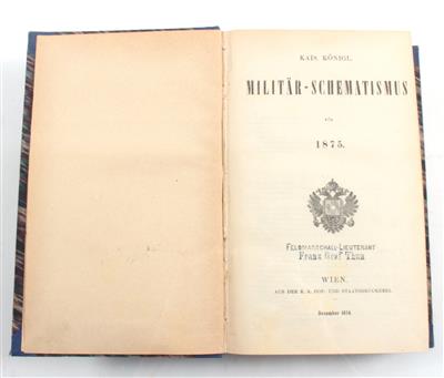 Kais. Königl. MilitärSchematismus, - Books and Decorative Prints