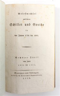 Schiller, (F. v.) und (J. W. v.) Goethe. - Bücher und dekorative Grafik