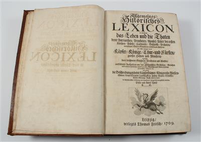 Allgemeines historisches Lexicon. - Knihy a dekorativní tisky