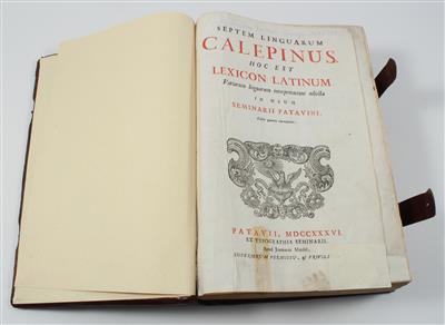 Calepino, A. - Bücher und dekorative Grafik