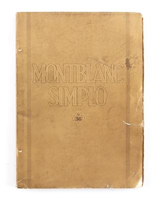 SCHREIBGERÄTE. - MONTBLANC SIMPLO NR. 36. - Books and decorative graphics