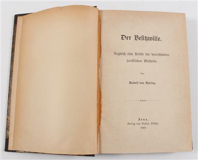 IHERING, R. v. - Bücher und dekorative Grafik