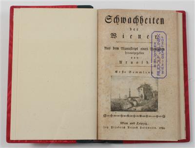 (RAUTENSTRAUCH, J., Pseud.:) ARNOLD. - Knihy a dekorativní tisky