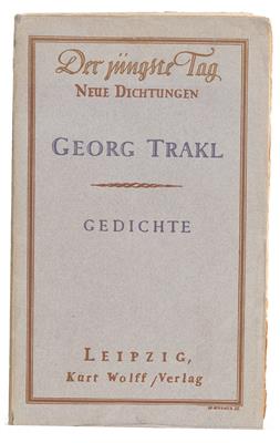 TRAKL, G. - Books and Decorative Prints