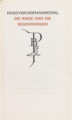 HOFMANNSTHAL, H. v. - Libri e grafica decorativa