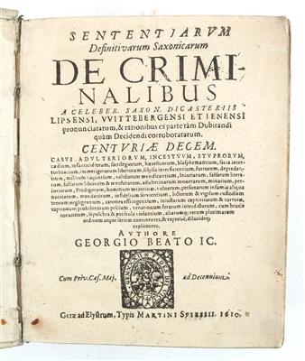 BEATUS G. - Knihy a dekorativní tisky