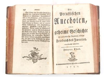 Die PREUSSISCHEN ANECDOTEN, - Books and Decorative Prints