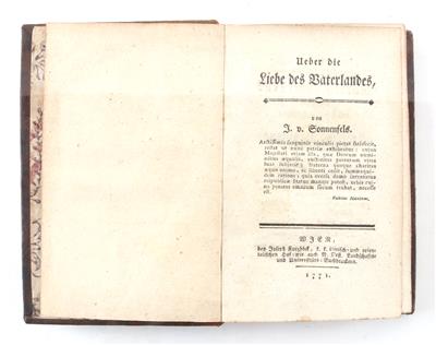 SONNENFELS, J. v. - Books and Decorative Prints