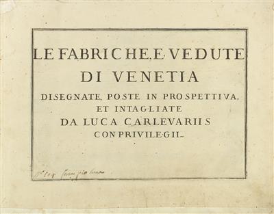 CARLEVARIJS, L. - Libri e grafica decorativa