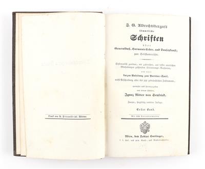 ALBRECHTSBERGER, J. G. - Books and Decorative Prints