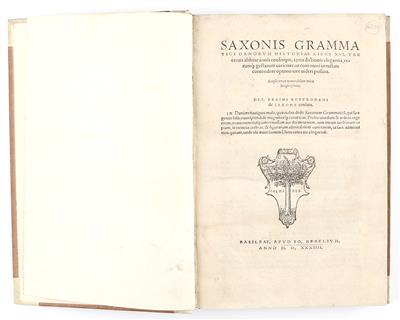 SAXO GRAMMATICUS. - Bücher und dekorative Graphik