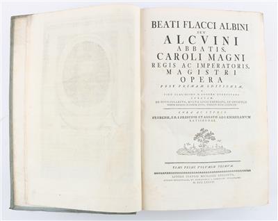 ALKUIN (ALBINUS FLACCUS). - Libri e grafica decorativa