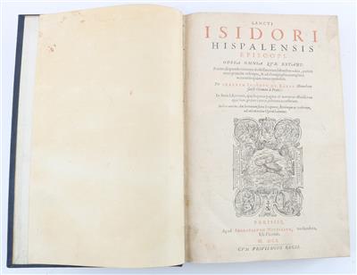 ISIDOR von SEVILLA. - Bücher und dekorative Graphik