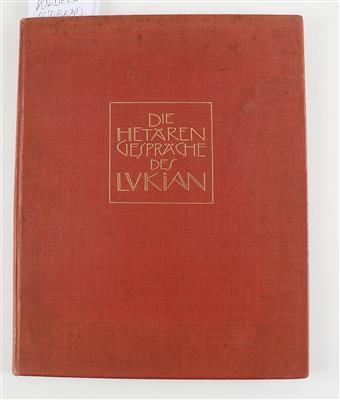 KLIMT. - LUKIAN (von SAMOSATA). - Books and decorative graphics