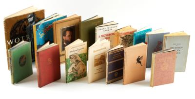 SIGNIERTE BÜCHER - KONVOLUT ÖSTERREICH (II). - Bücher und dekorative Graphik