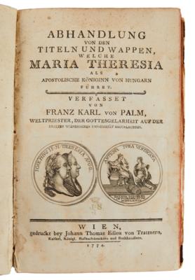TITEL UND WAPPEN MARIA THERESIAS. - Books and decorative graphics