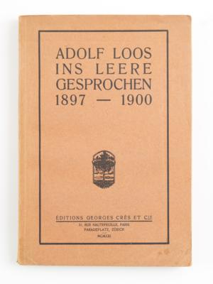 ADOLF LOOS: INS LEERE GESPROCHEN - Knihy a dekorativní grafika