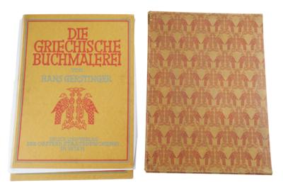 DIE GRIECHISCHE BUCHMALEREI - Knihy a dekorativní grafika