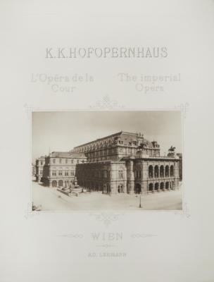 DAS K. K. HOF-OPERNHAUS IN WIEN. - Books and decorative graphics