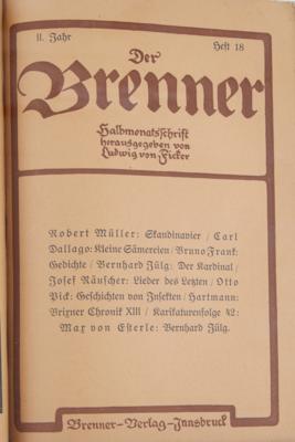 DER BRENNER. - Books and decorative graphics