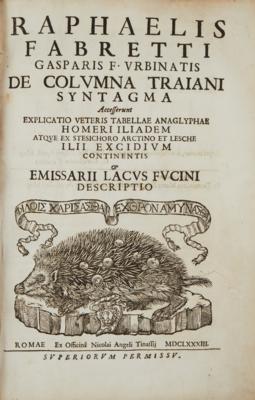 FABRETTI, RAFFAELE: DE COLUMNA TRAIANI SYNTAGMA (1683) - Libri e grafica decorativa