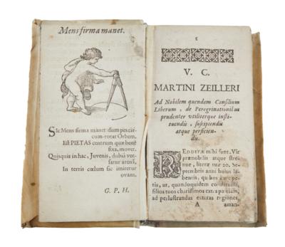 ZEILLER, MARTIN: ITINERARIUM GERMANIAE  &  REGNORUM VICINORUM. - Libri e grafica decorativa
