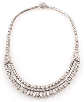 Diamantcollier zus. ca.17,20 ct - Schmuck Osterauktion