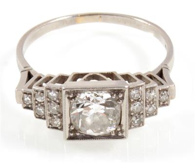 Diamantdamenring zus. ca. 1,05 ct - Jewellery