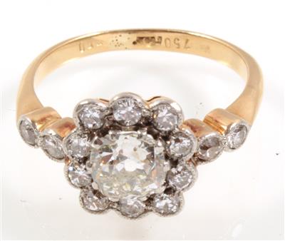 Diamantdamenring zus. ca. 1,00 ct - Schmuck