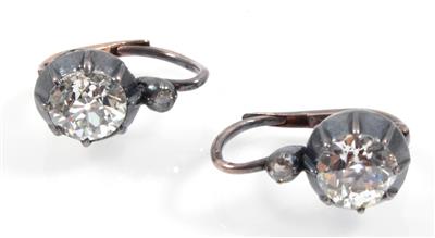 Diamant Ohrringe zus. ca. 1,90 ct - Jewellery