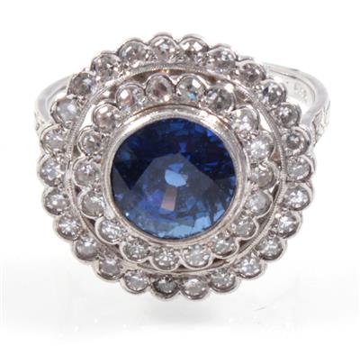 Diamant Saphirring - Weihnachtsauktion Juwelen