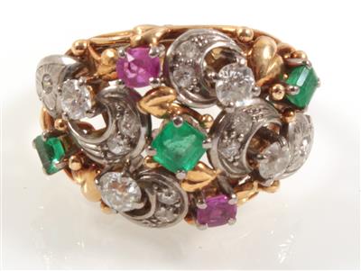 Diamant Farbsteinring - Jewellery