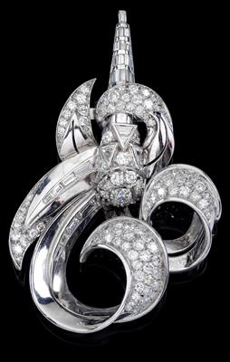 Diamantbrosche zus. ca. 6,50 ct - Jewellery