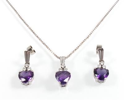 Brillant Amethystgarnitur - Summer Sale