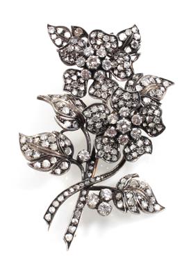 Brillant Diamantbrosche zus. ca. 4,50 ct - Jewellery