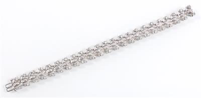 Diamantarmband zus. ca. 8 ct - Schmuck Abendauktion