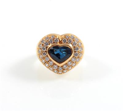 Saphir-Brillantring ca. 2,70 ct - Jewellery