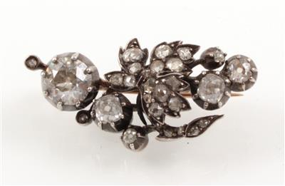 Diamantbrosche zus. ca. 1,70 ct - Jewellery