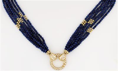 Lapis Lazuli Brillant Collier - Jewellery