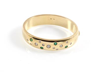 Brillant Smaragd Armreif - Jewellery