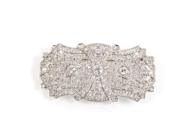 Diamantbrosche zus. ca. 4,50 ct - Schmuck