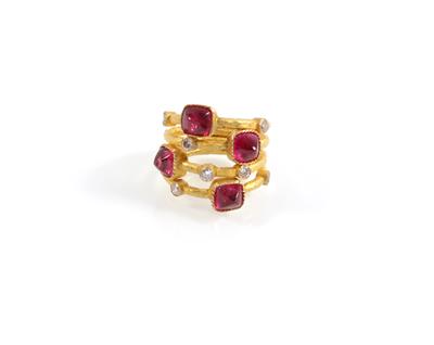 Spinellring zus. ca. 6,50 ct - Schmuck