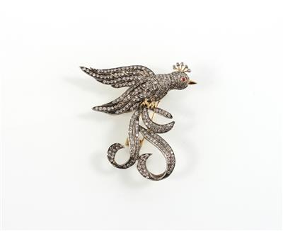 Brillantbrosche Vogel zus. ca.3 ct - Schmuck