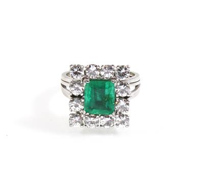 Brillant Smaragdring - Weihnachtsauktion Juwelen