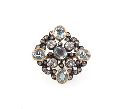 Diamant Topasbrosche - Jewellery